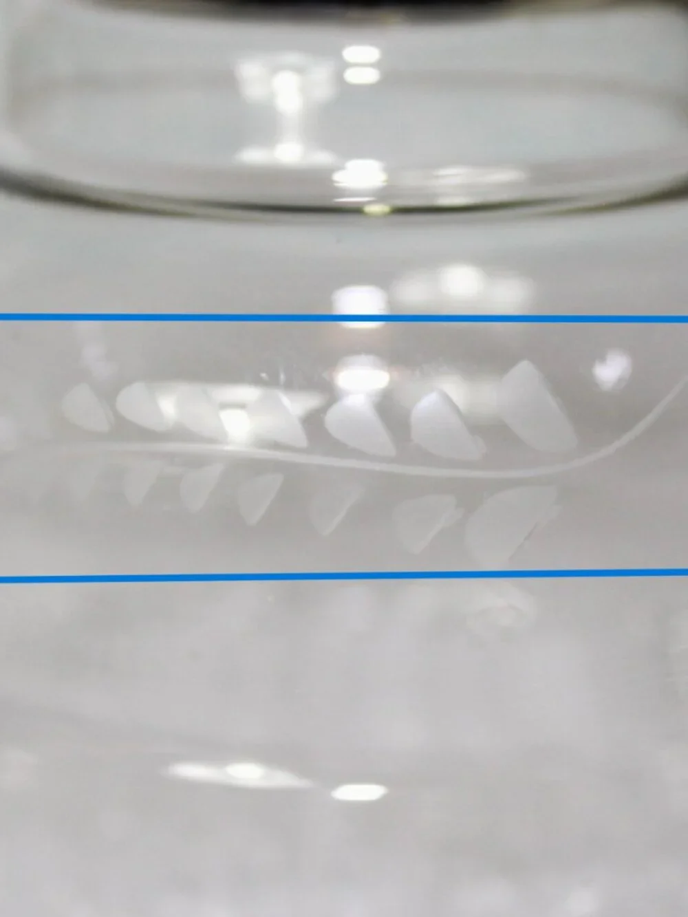 HOMCO HOME INTERIORS Pair of Clear Glass Squatty Crimped Peg Candleholders